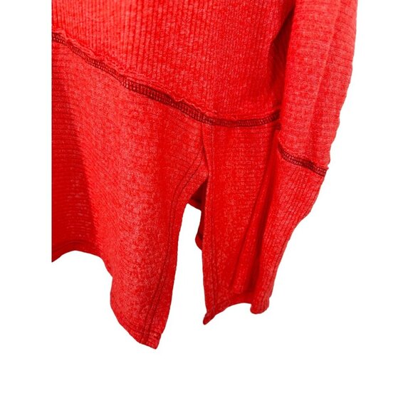 Free People We The Free Long Sleeve Londontown Oversized Asymmetrical Top Size M - Picture 5 of 13